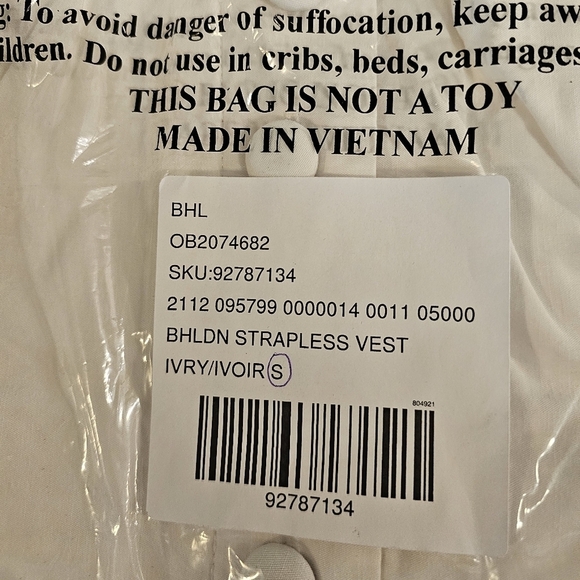 BHLDN Women's IVORY Strapless Vest Mini Dress, Wedding Bridal Shower - Picture 16 of 16